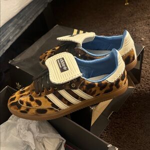 adidas Samba Pony Samba Pony Wales Bonner Leopard Womens Sneakers Brown